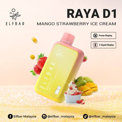 SGVape-ELFBAR-RAYA-D1-13K-MANGO-STRAWBERRY-ICE-CREAM-SG-Vape-Bar